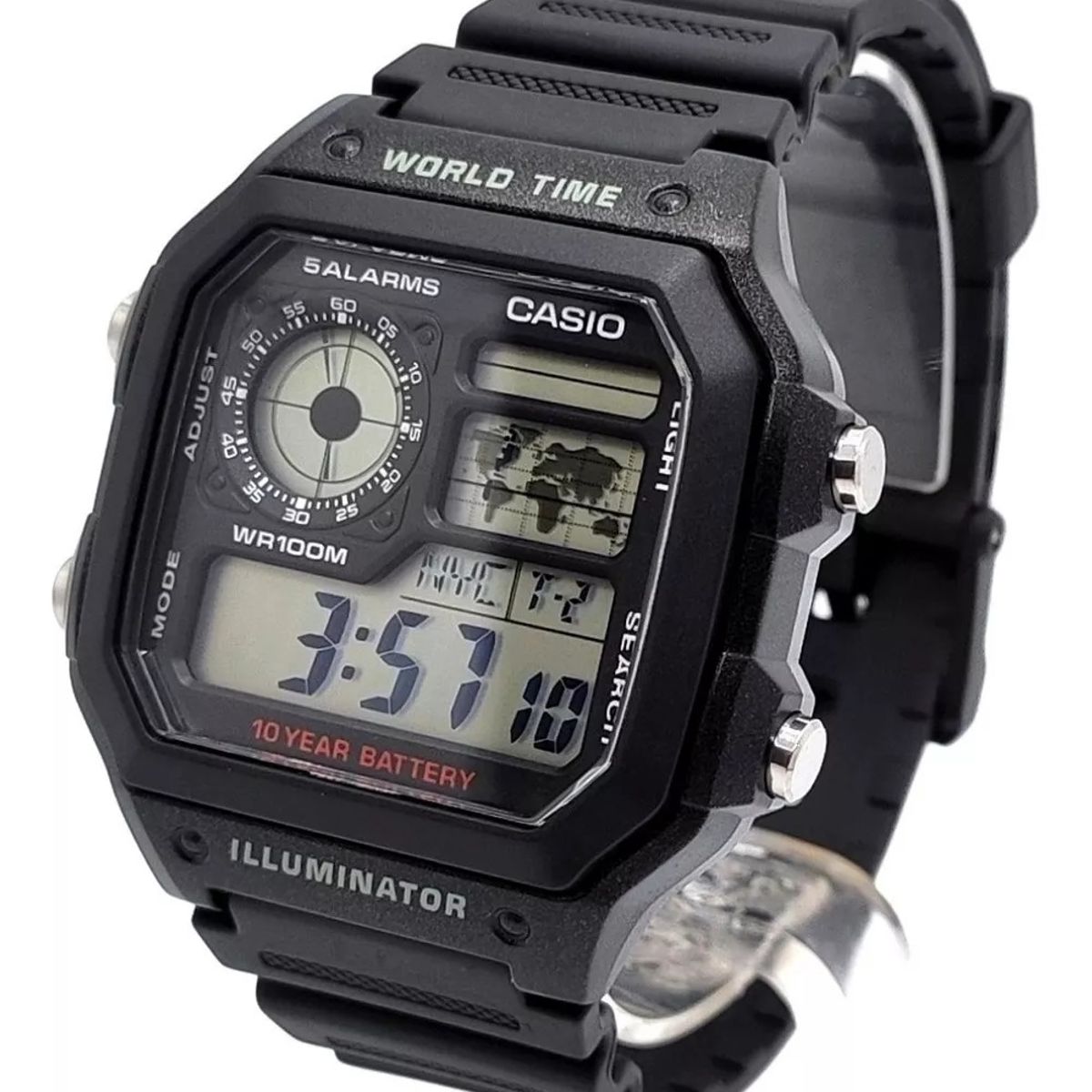 CASIO - Reloj De Pulsera Casio Ae-1200wh-1bvdf Negro Para Hombre