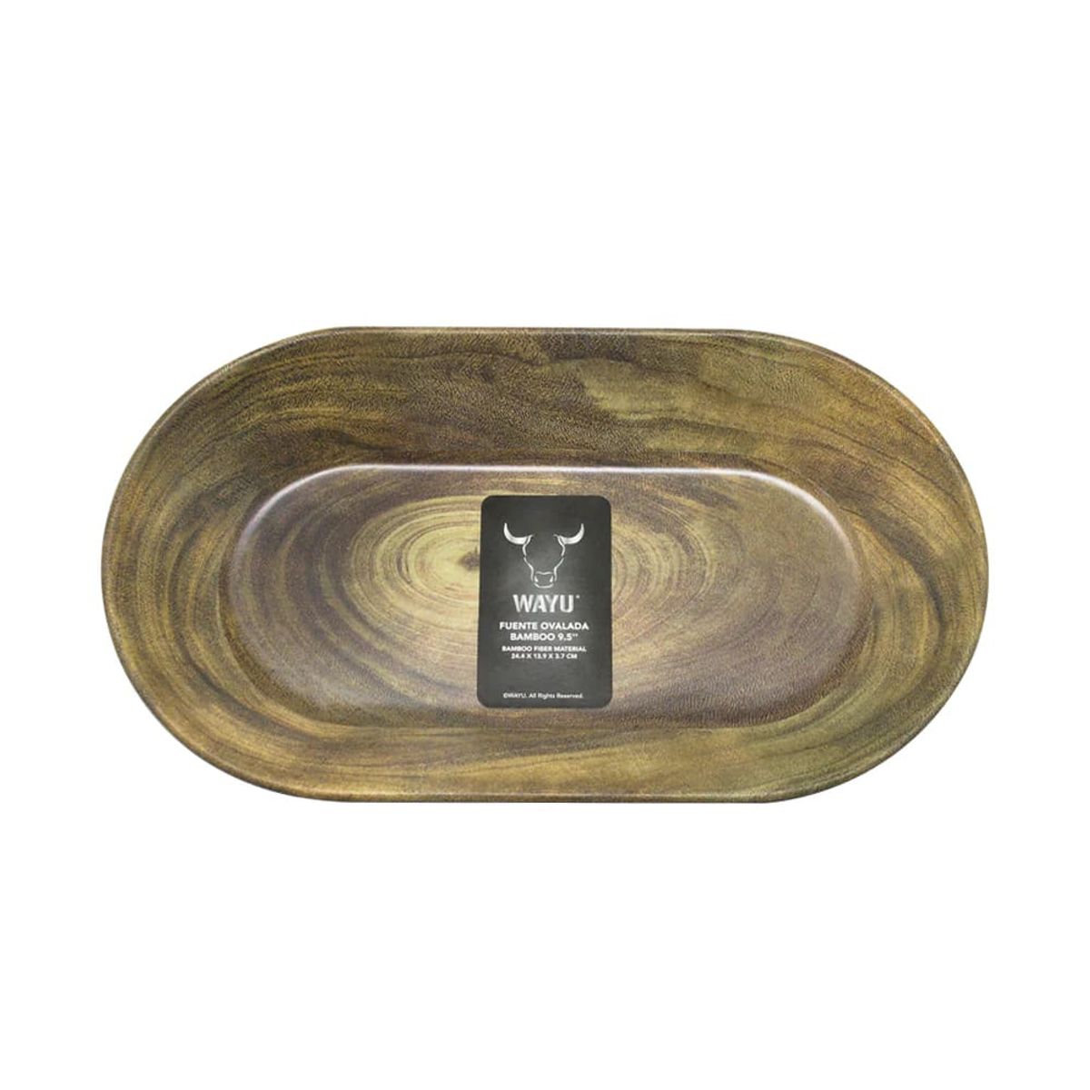 WAYU - Fuente Bamboo 25 x 14cm Wayu Cocina Aperitivo Ensalada
