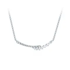 BLOOM CRYSTAL - Collar Laeta Cristal Austria Rodio Ajustable