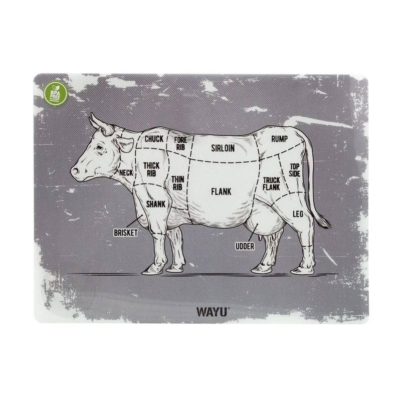 WAYU - Individual Mesa Cocina 40x30cm Cortes Grey Mantel Wayu