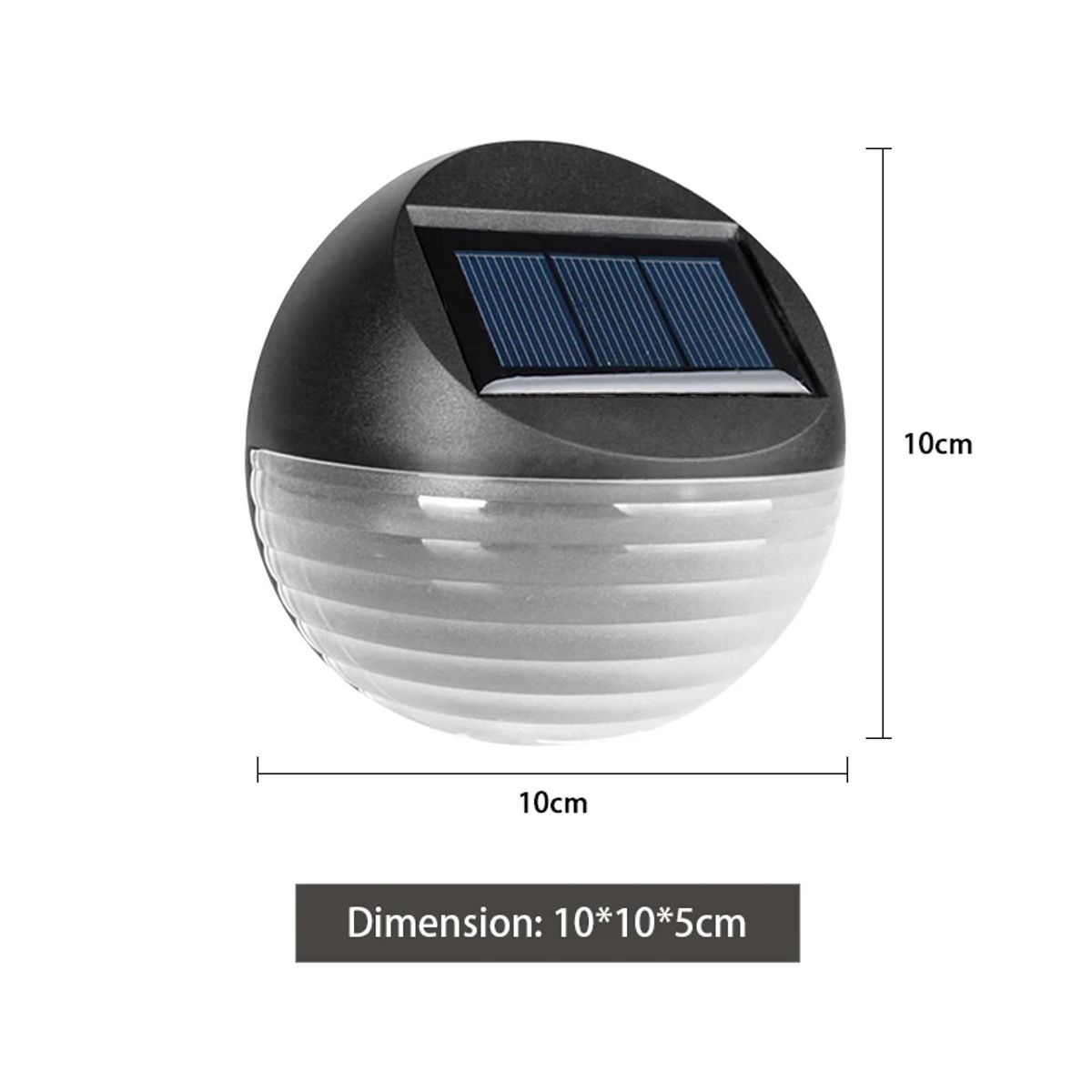 GENERICO - Foco Aplique Exterior Led Lampara Solar Elegante Pack x2