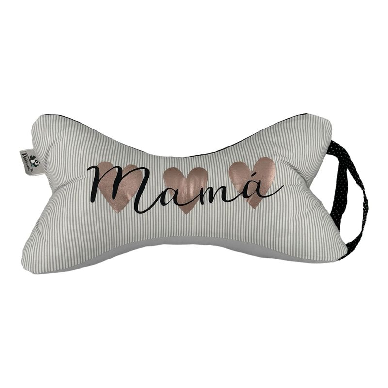 MY PILLOW - Cojín  Almohada My Pillow Negro-Gris Mamá Corazones