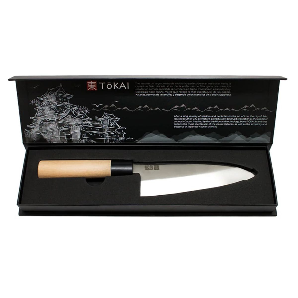 WAYU - Cuchillo Tokai Chef Wayu de 30cm Mango Madera Arce Cocina