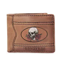 GINO RODINIS - Billetera de Cuero Coco 990.2 Calavera