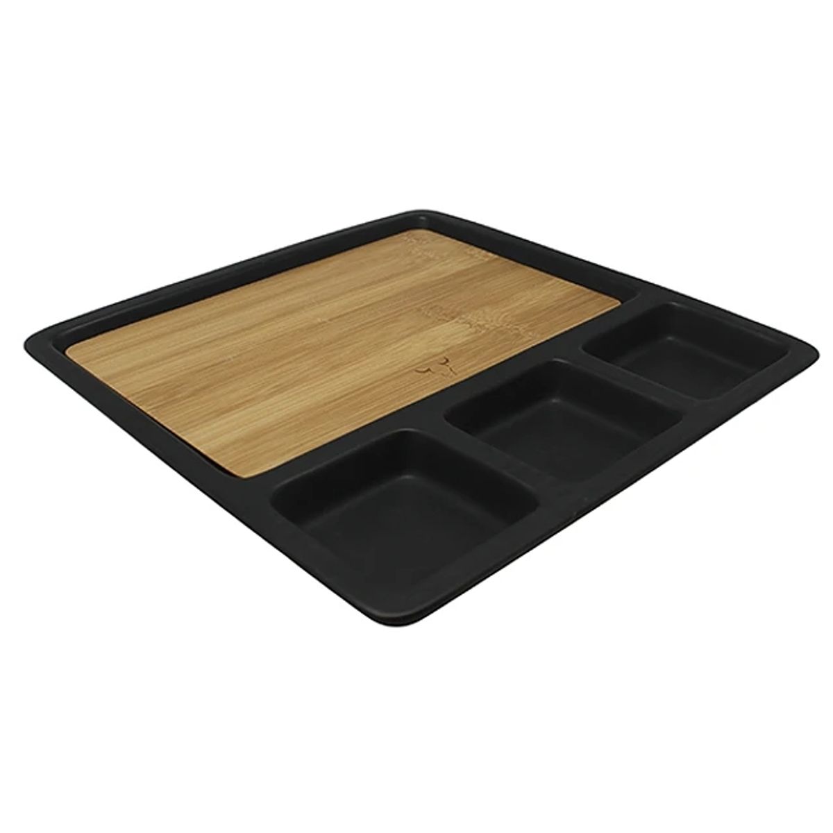 WAYU - Tabla Aperitivo Madera Ceramica Demontable Wayu M 25x11cm