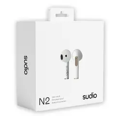 SUDIO - Audifonos Earphones N2 TWS White Premium Edition IPX - Blanco