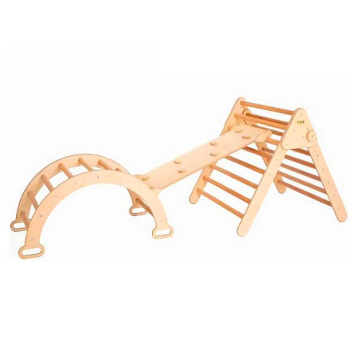 KIDSCOOL - Escalador De Madera 3 EN 1 Montessori