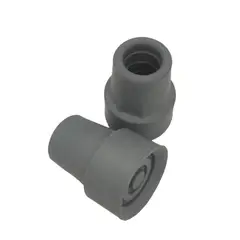 GENERICO - Repuesto Regaton De Goma Para Baston 19 Mm Pack 2 Unidad