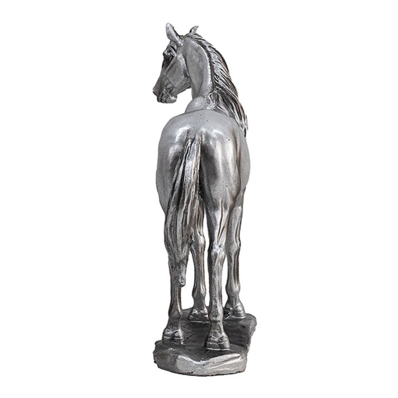 GENERICO - Figura Poli Caballo Plata 34 Cm.