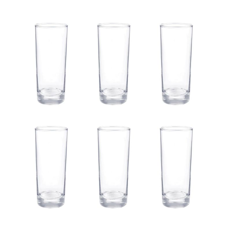 CRISTAR - Set 6 Vasos Altos Modelo Lexington 334ml Whisky Pisco