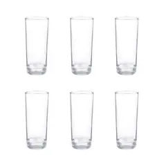 CRISTAR - Set 6 Vasos Altos Modelo Lexington 334ml Whisky Pisco