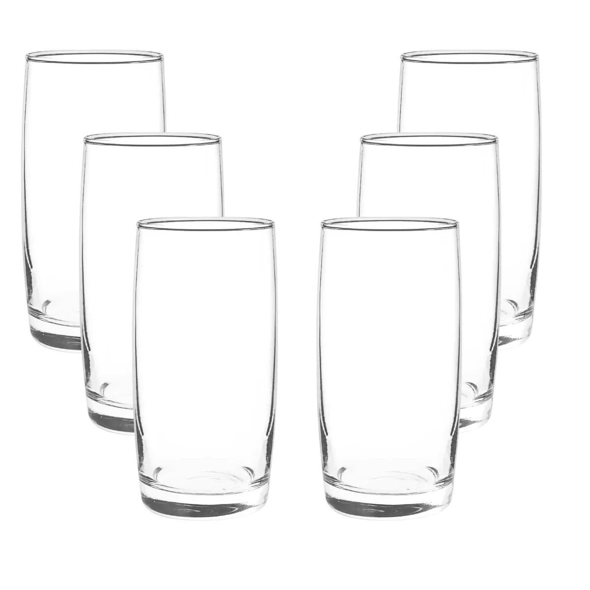 CRISTAR - Set 6 Vasos Altos Modelo Monterrey Transparente De 445mL