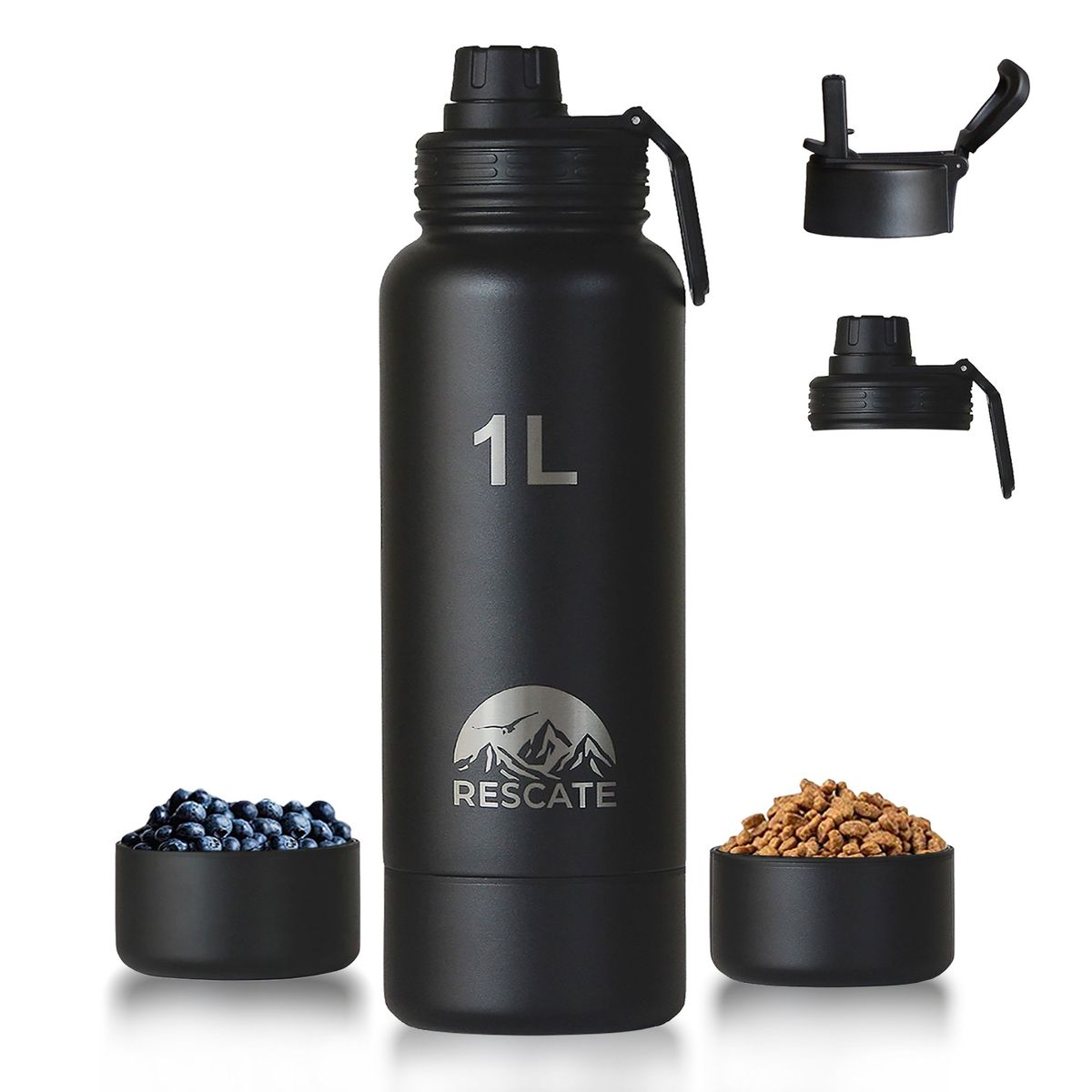 GENERICO - Termo Botella Termica Agua Acero Inox Compartimiento Rescate