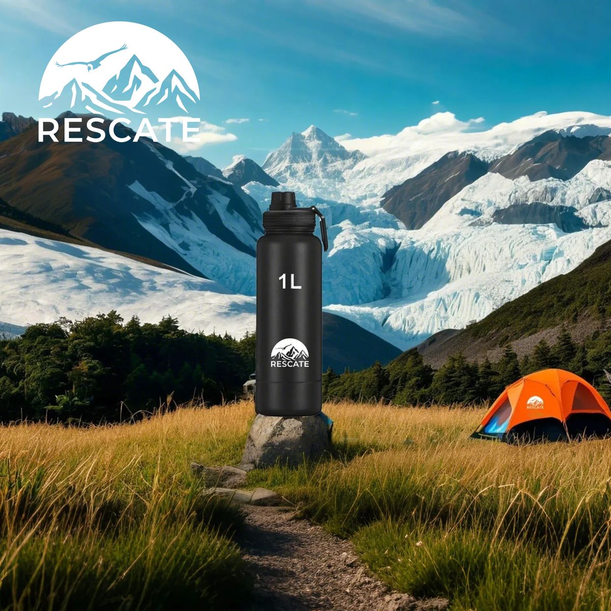 GENERICO - Termo Botella Termica Agua Acero Inox Compartimiento Rescate