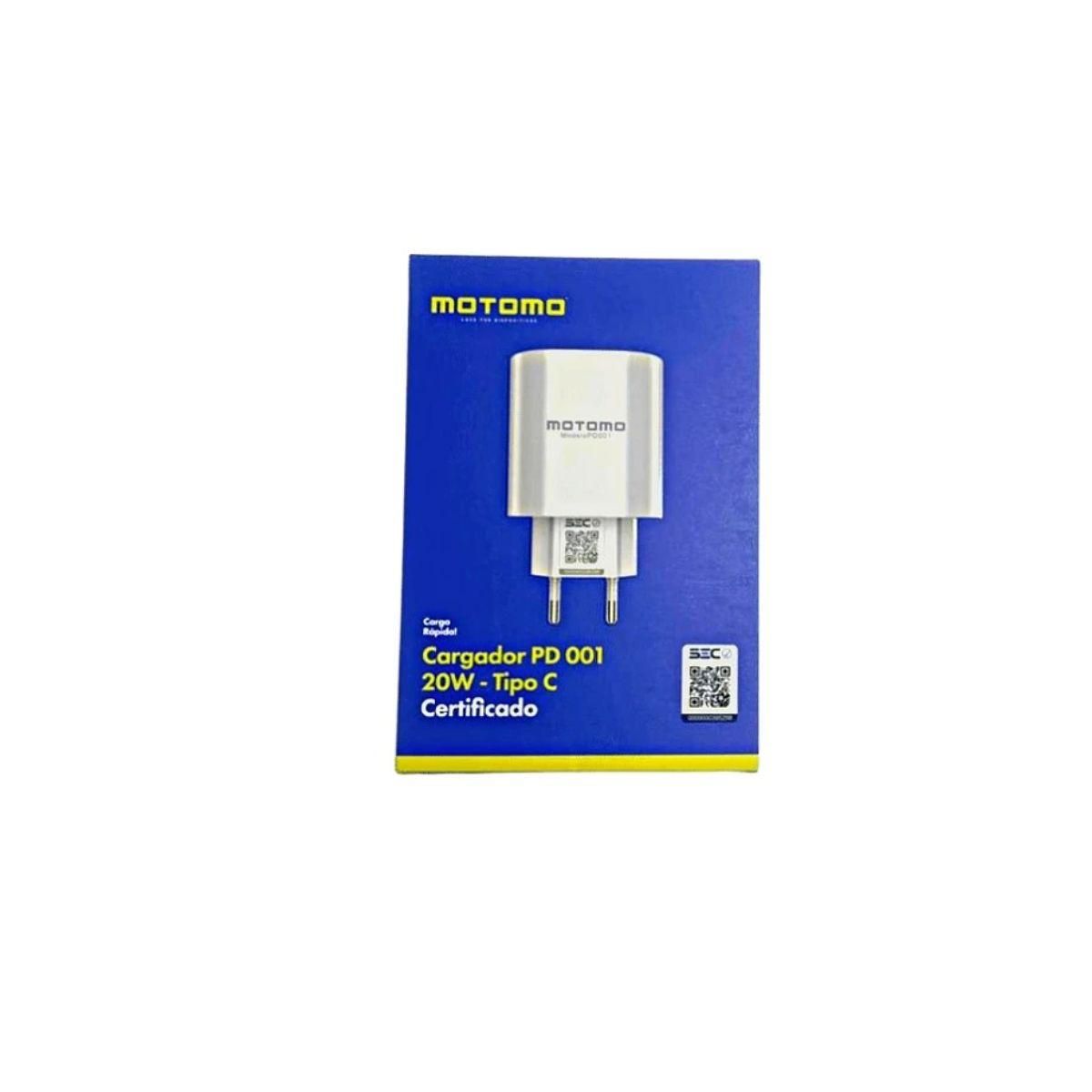 MOTOMO - CARGADOR USB C 20W BLANCO MOTOMO BLANCO