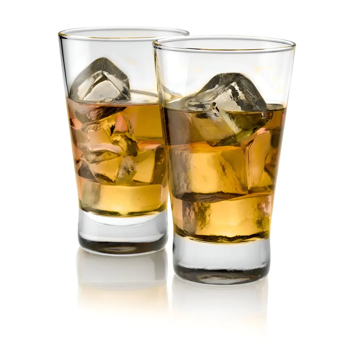 CRISTAR - Set 6 Vasos Altos De Vidrio 394mL Modelo London Jugo Agua