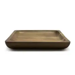 WAYU - Plato Cuadrado 20x20cm Aperitivo Madera Acacia Cocina BBQ