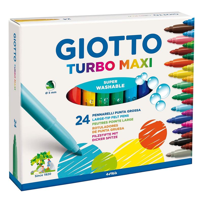 GIOTTO - Marcador Giotto Turbo Maxi 24 colores