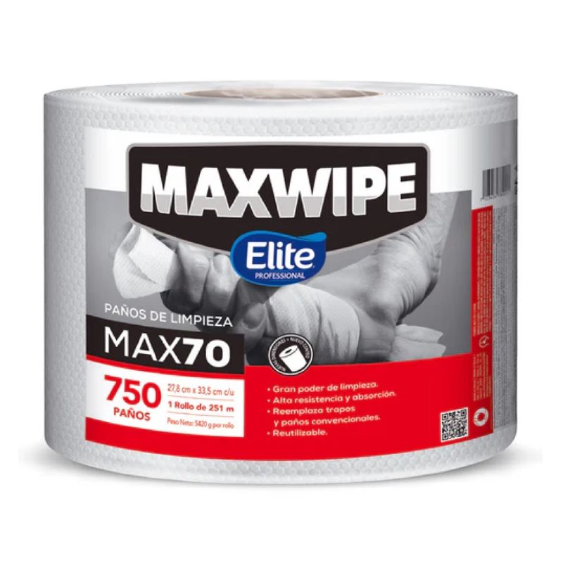 ELITE - Maxwipe Paños de Limpieza MAX70 750 unid