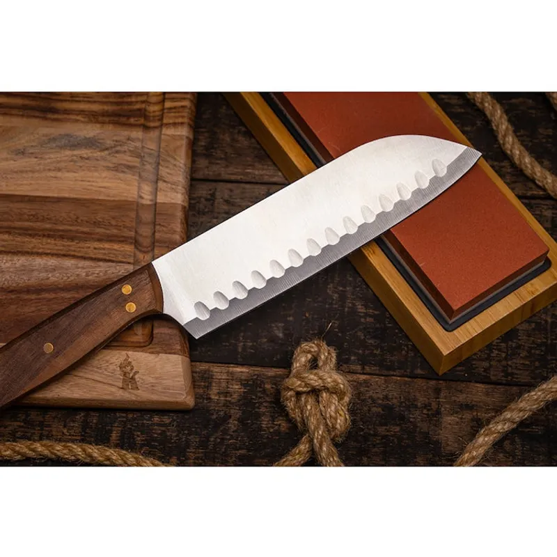 BLACK BULL - Cuchillo Santoku 31cm Acero Inoxidable Black Bull