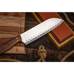 BLACK BULL - Cuchillo Santoku 31cm Acero Inoxidable