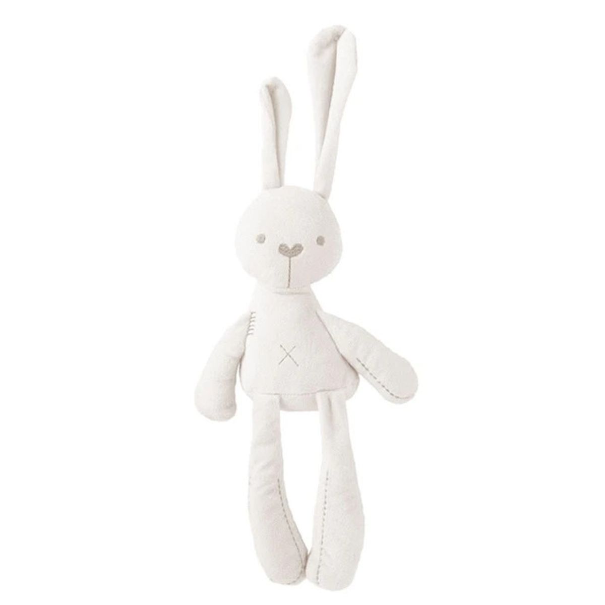BABY - Suave conejo de peluche de apego para bebé de 43CM Blanco