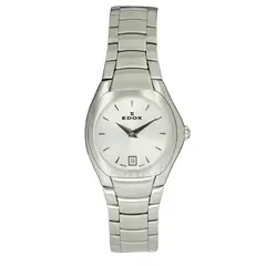 EDOX - Reloj Classic Mujer Plateado Esfera Blanca 28mm