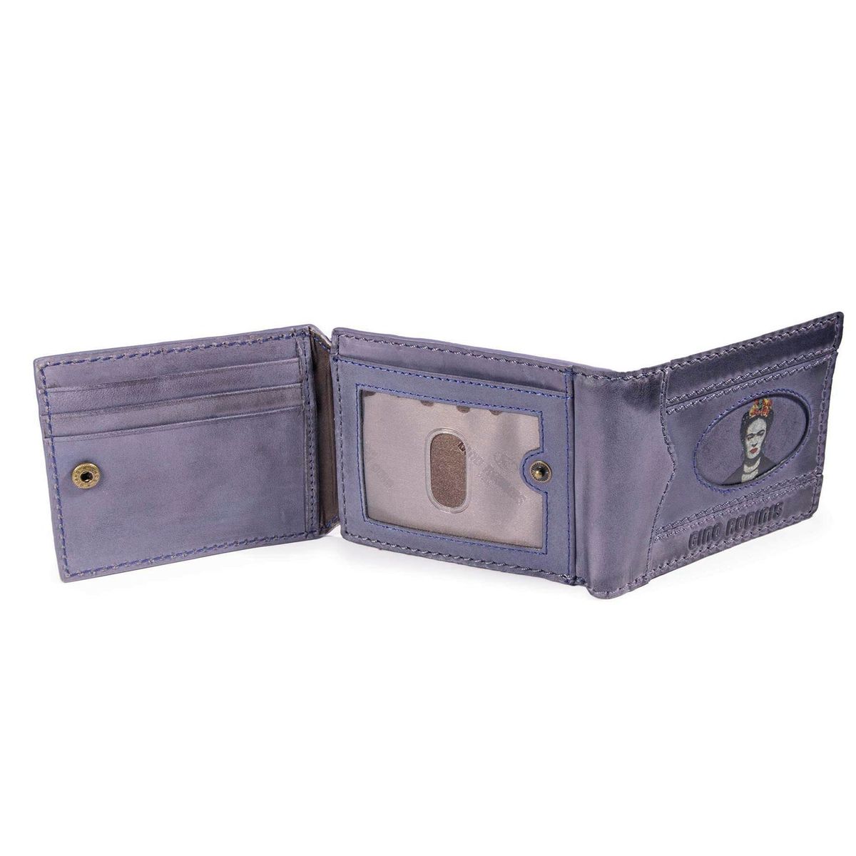 GINO RODINIS - Billetera de Cuero para Hombre Coco 991.1 Frida Kahlo Gino Rodinis