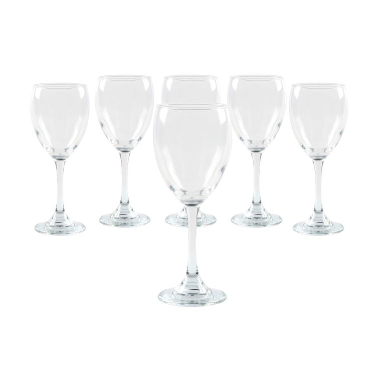 Pack Display 6 Copas Para Vino Tinto 300mL Modelo Versalles