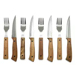 WAYU - Set 8 Piezas De Cuchillos Y Tenedores Para Comidas