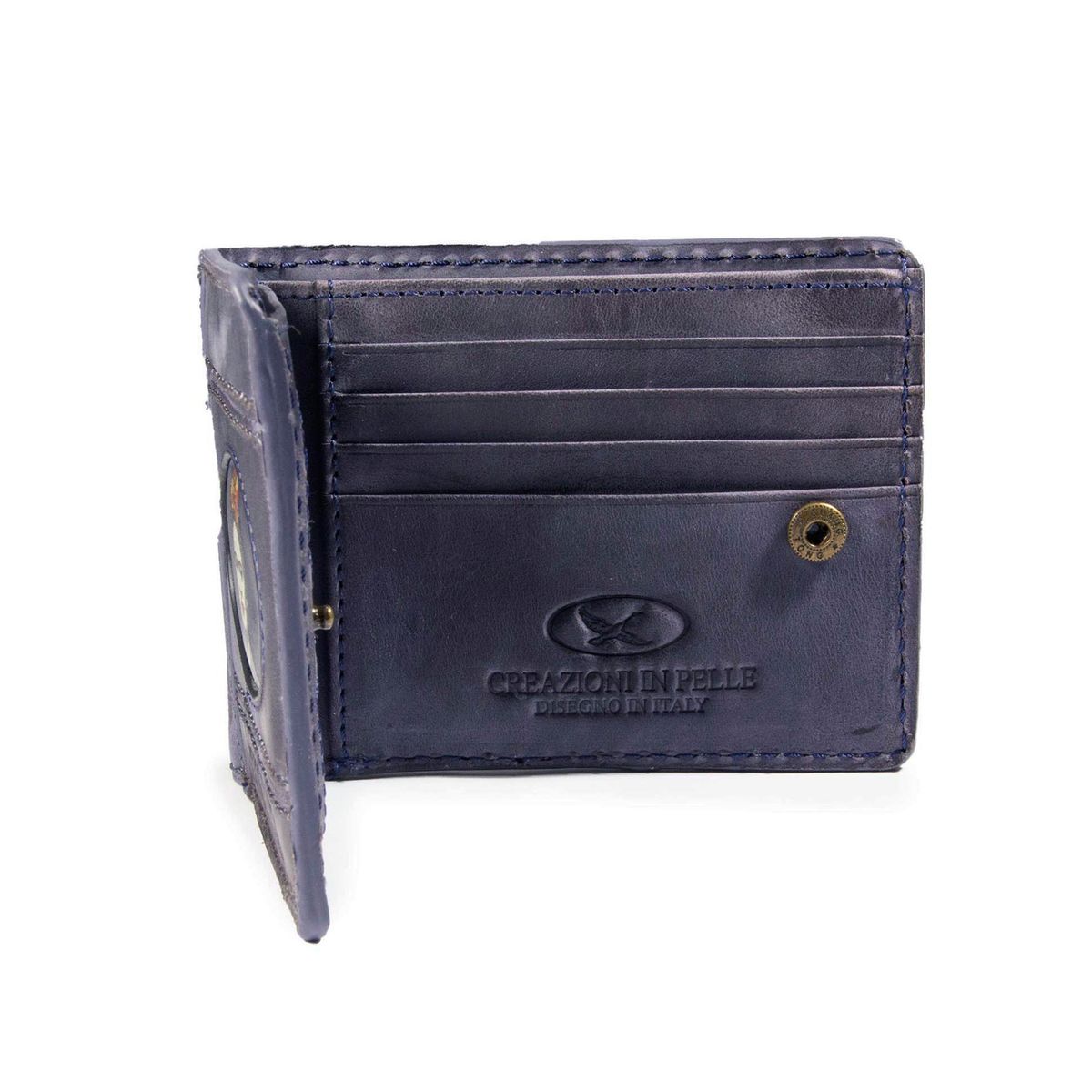 GINO RODINIS - Billetera de Cuero para Hombre Coco 992.1 Frida Kahlo