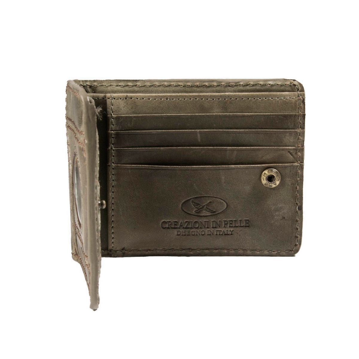 GINO RODINIS - Billetera de Cuero para Hombre Coco 992.1 Frida Kahlo