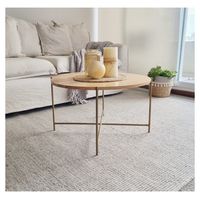 Mesa de Centro MCF14 Base Dorada