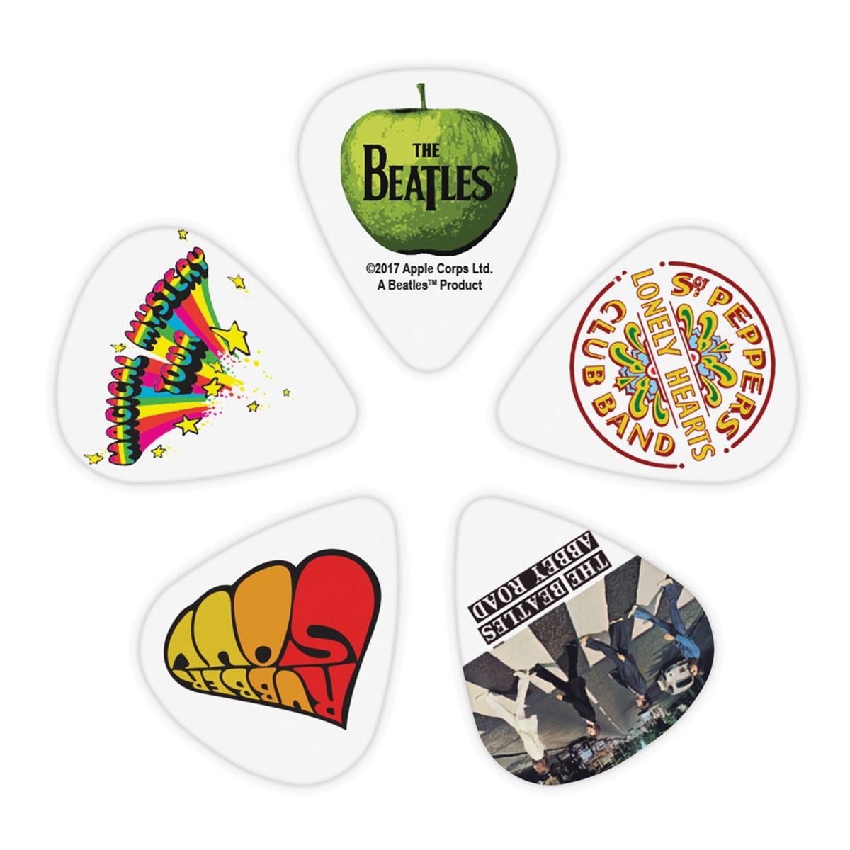 DADDARIO - Uñetas Beatles Album (.70mm) 10 pack 1CWH4-10B3 Daddario