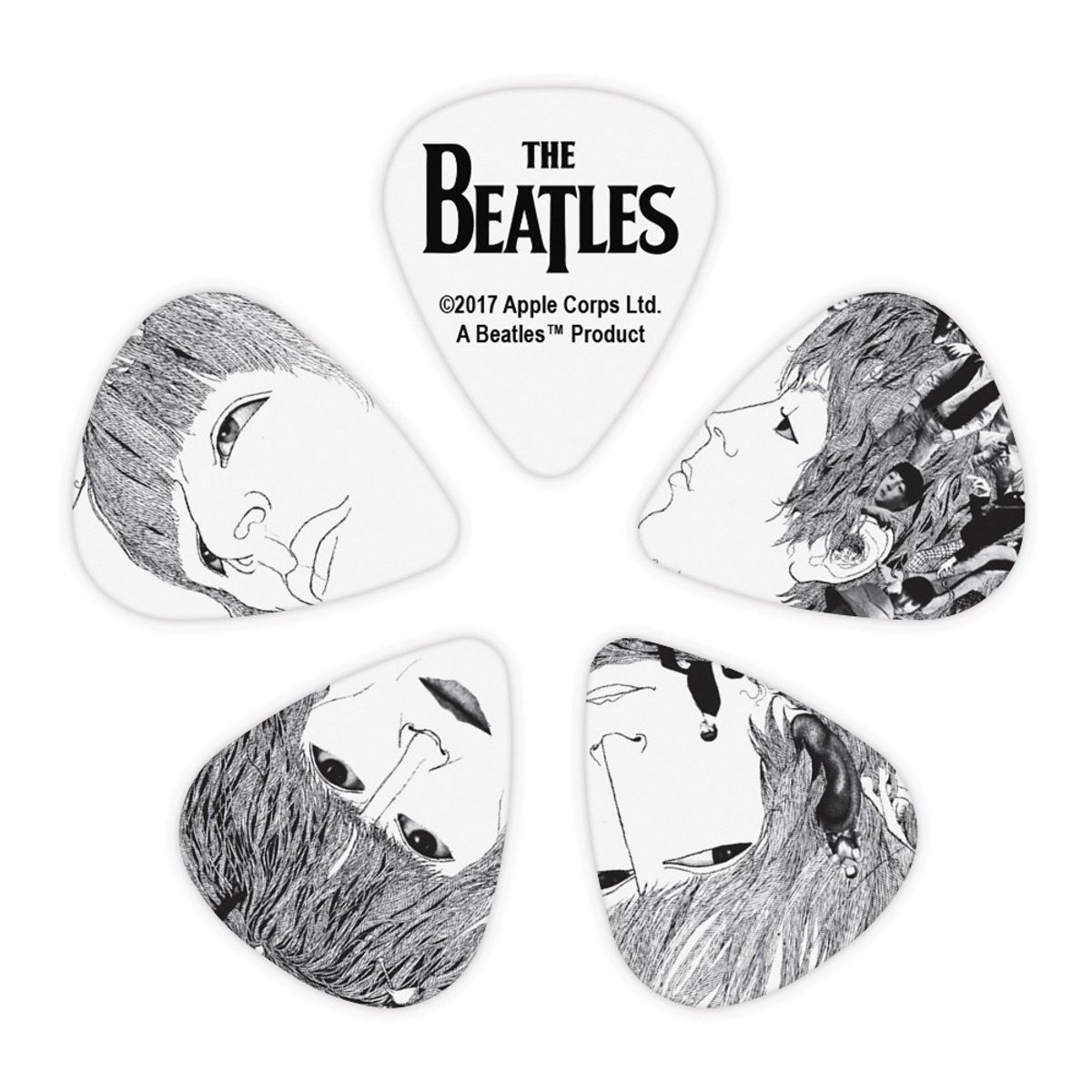DADDARIO - Uñetas Beatles Rev. (.70mm) 10 pack 1CWH4-10B1 Daddario