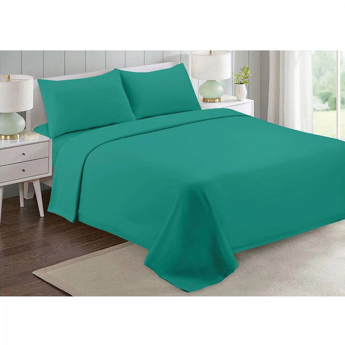 GENERICO - Sabanas De Polar (Queen) Otoño Invierno - Turquesa - 2 plazas