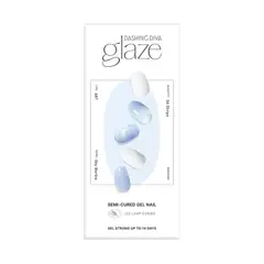DASHING DIVA - Glaze Semi-Cured Gel Nail: ZMA425N Sky Marble