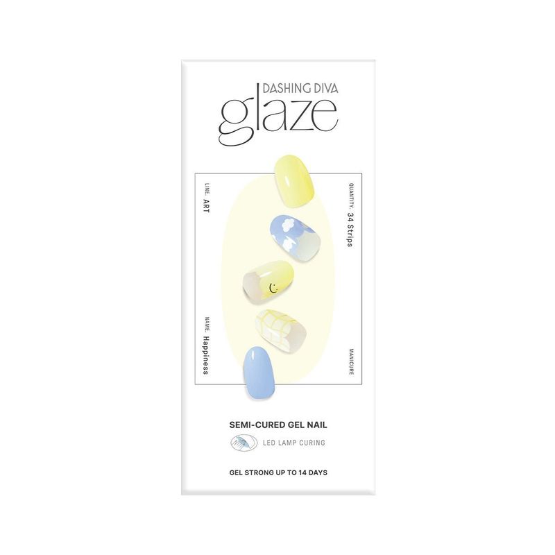 DASHING DIVA - Glaze Semi-Cured Gel Nail: ZMA426N Happiness