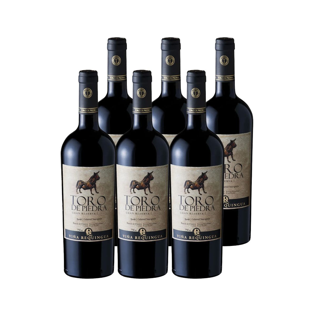 TORO DE PIEDRA - 6x Vino Toro de Piedra Gran Reserva Ensamblaje 750cc