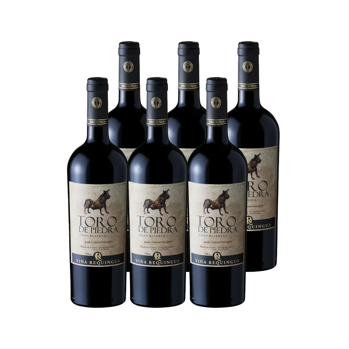 TORO DE PIEDRA - 6x Vino Toro de Piedra Gran Reserva Ensamblaje 750cc