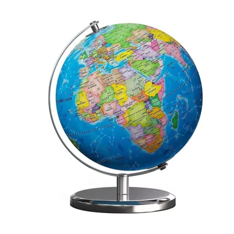 MOBII - Globo Terráqueo Político Esp. Soporte Metálico 20Cm
