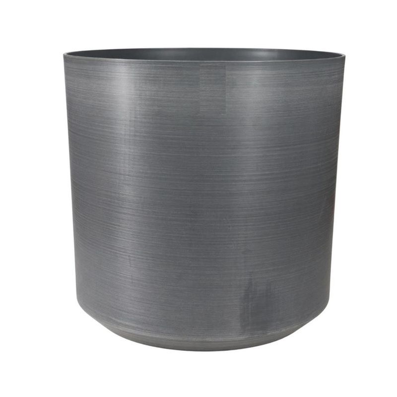 MOBII - Macetero Grande Plastico Resistente Simil Piedra 43X43X43Cm