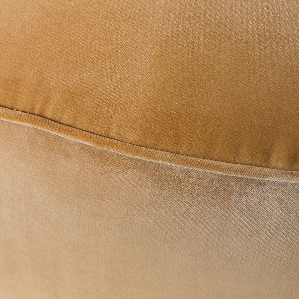 AMOBLE - Pouf Lazario Velvet Pardo Amoblé