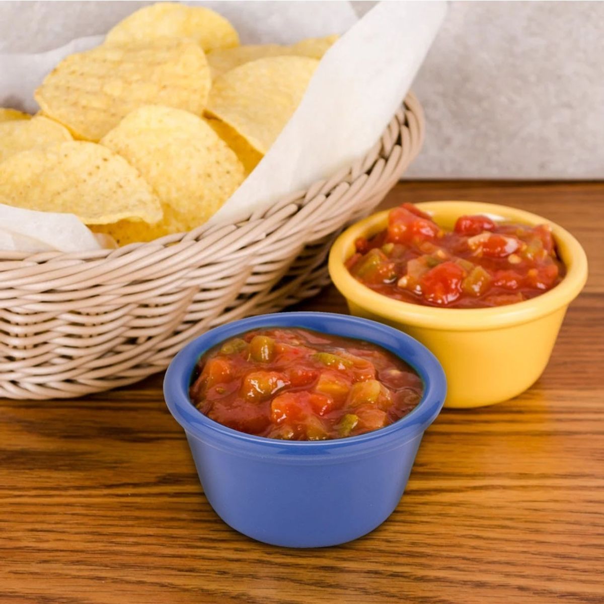 IMAHE - Set De 6 RAMEKIN MELAMINA AZUL 120 ml IMAHE