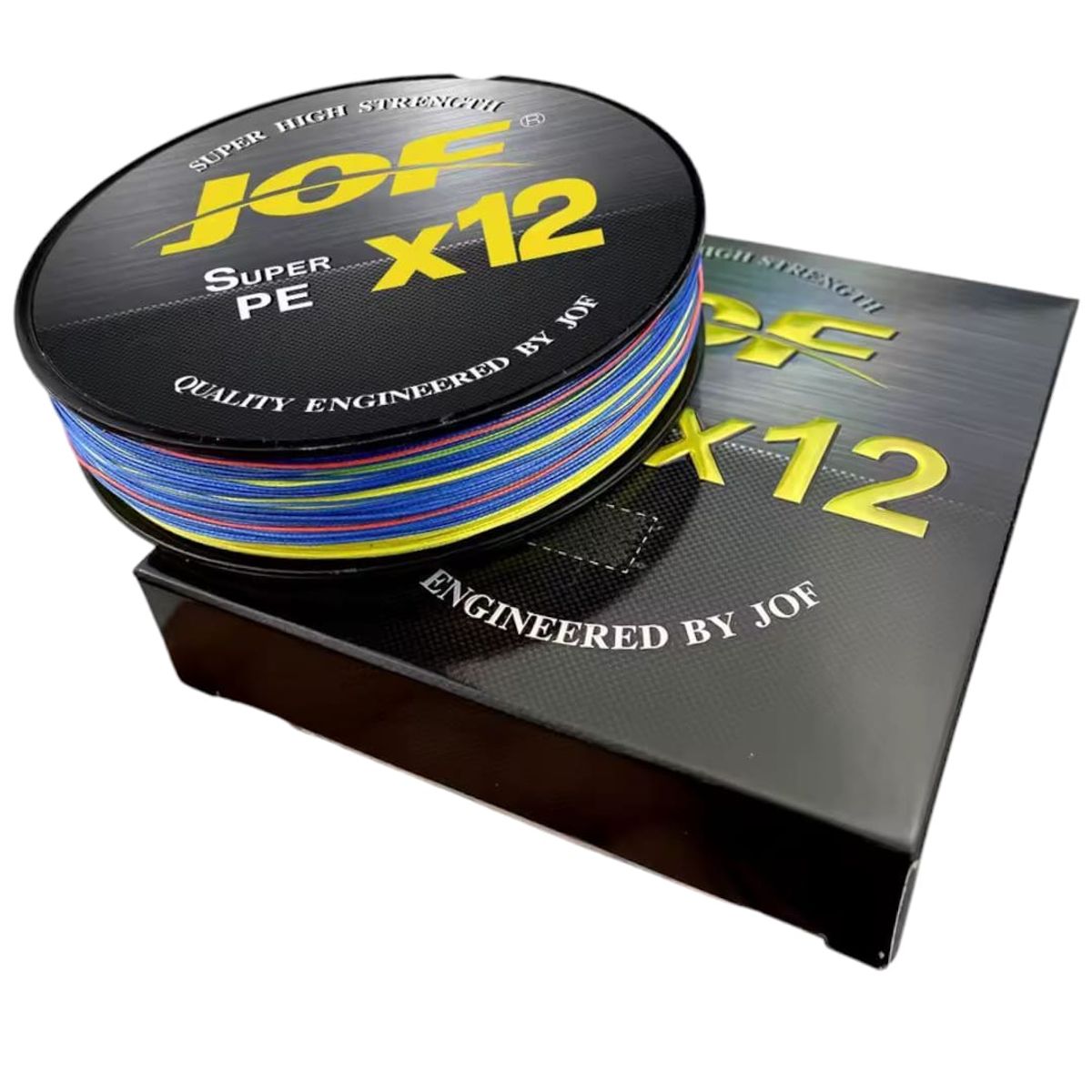 GENERICO - Hilo Pesca, 12 Hebras 0.37mm 100mt, Multifilamento Jof-línea
