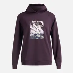 LIPPI - Poleron Mujer Insigne Hoody Sweatshirt Front Print Morado Oscuro