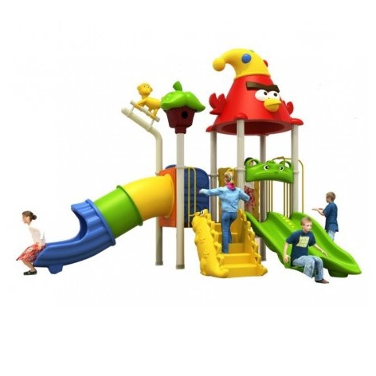 JUGUETON - Estación de Juegos Birds Dos Toboganes y Trepador