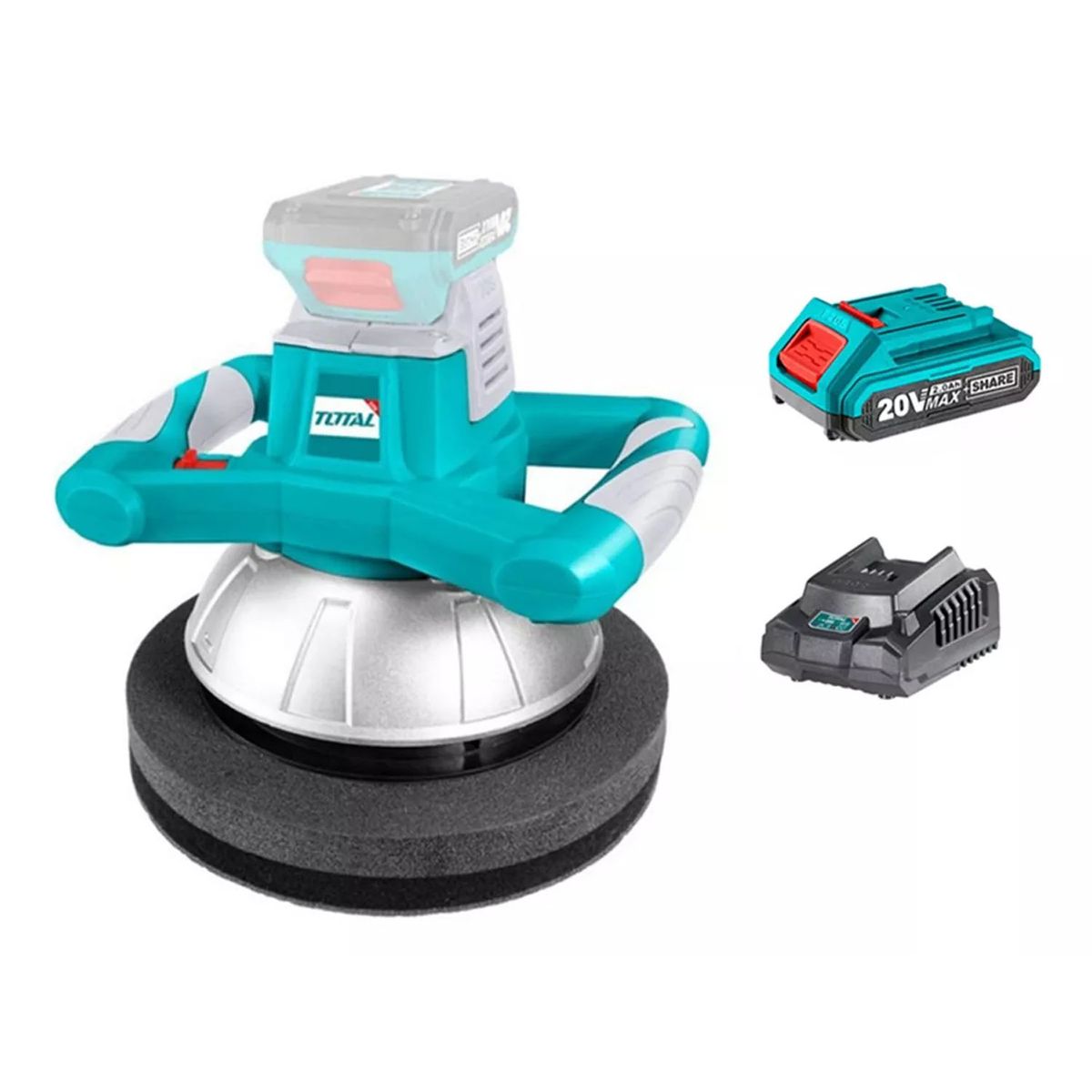 Pulidora Orbital 20v 254mm Bat+ Cargador Total TOPLI200122, marca TOTAL TOOLS - Foto Principal