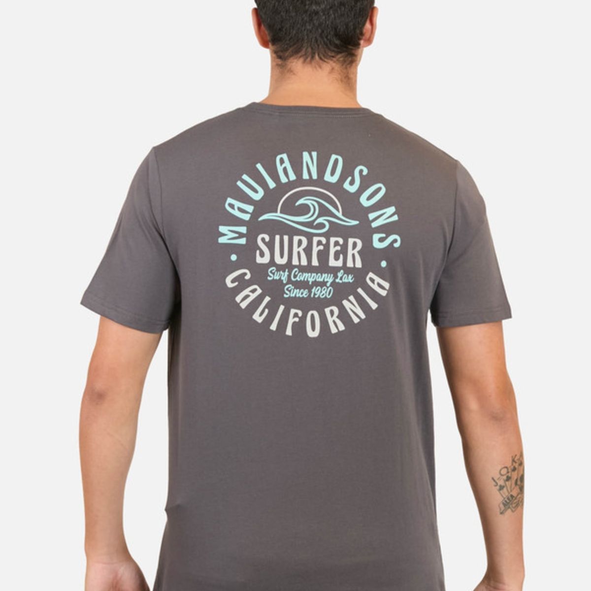 MAUI AND SONS - Polera Surf Vibes Granito Hombre Maui And Sons