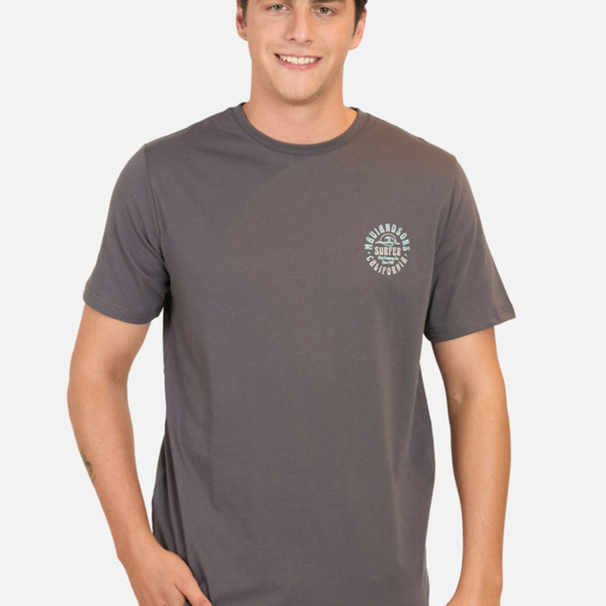 MAUI AND SONS - Polera Surf Vibes Granito Hombre Maui And Sons